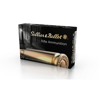 Sellier & Bellot Rifle Hyper Velocity Centerfire Ammunition, 30-06 Springfield, Soft Point, 180 Grain - 20 Cartridge Box ( 20 / 1 )