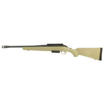 Ruger 16950 American Ranch 450 Bushmaster 31 16.12 Threaded Barrel With Ruger Hybrid Muzzle Brake Matte Black Alloy Steel Flat Dark Earth Synthetic Stock Single Stack Magazine Optics Ready UPC: 736676169504