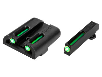 TruGlo TG131KT TFO Green/Tritium/Fiber Optic Front Sight-Green/Tritium/Fiber Optic Rear Sight Kimber 1911