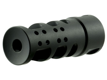 Spikes Tactical SBV1065 R2 Muzzle Brake Black Nitride 416R Stainless Steel with 1/2"-28 tpi Threads for 5.56x45mm NATO