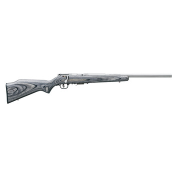 Savage Arms 96705 93R17 BVSS 17 HMR Caliber with 51 Capacity 21 Barrel Satin Stainless Metal Finish Gray Laminate Stock  AccuTrigger Right Hand Full Size UPC: 062654967054