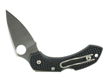 Spyderco C28PBK2 Dragonfly 2 2.25" Folding Clip Point Plain VG-10 SS Blade Black FRN Handle Includes Pocket Clip