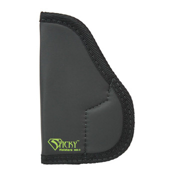 Sticky Holsters MD3 MD3  BlackGreen Latex Free Rubber Fits Walther PPK Ambidextrous UPC: 858426004054