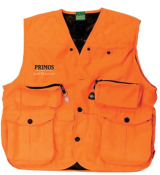 Primos 65702 Gunhunters Hunting Vest Large Blaze Orange Features Compass  LED Light UPC: 010135657024