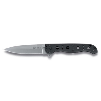 CRKT M1601S M16 01S 3.06 Folding Spear Point Plain Bead Blasted 8Cr14MoV SS BladeBlack Oxide Stainless Steel Handle Includes Pocket Clip UPC: 794023090154