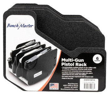 BenchMaster BMWRM16 WeaponRac  Kydex Holds 6 Handguns UPC: 751710504684
