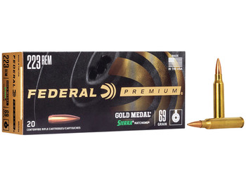 Federal GM3006M Premium Gold Medal 30-06Springfield 168gr Sierra MatchKing BTHP 20 Per Box/10 Case