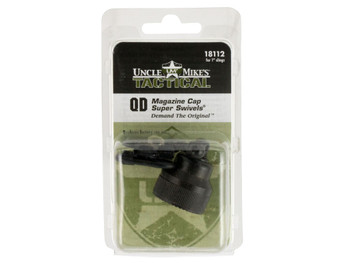 Uncle Mike's 18112 Mag Cap Swivel Set made of Steel with Blued Finish, 1" Loop Size & Quick Detach Style for Mossberg 590, 835 Includes Two Super Swivels