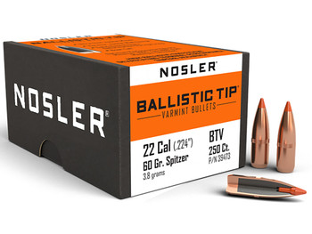 Nosler 39473 Ballistic Tip 22Cal 60gr Ballistic Tip Varmint 250/Box