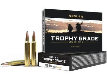 Nosler 60064 Trophy Grade 300RUM 165gr Nosler Spitzer Partition 20 Per Box/10 Case