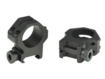 Weaver Mounts 48361 Four-Hole Skeleton Rings Matte Black 1" High