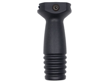 Ergo 4253BK Pop Bottle Vertical Forward Grip Black Polymer, Ribbed Lower for Picatinny Rail