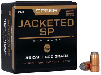 Speer 2479 Hot-Cor 45Cal 400gr Soft Point Flat Nose 50 Per Box/5 Case