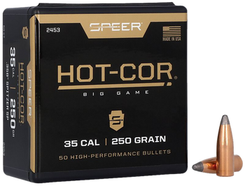 Speer Bullets 2453 Rifle Hunting HotCor .358 250 gr Spitzer Soft Point UPC: 076683024534