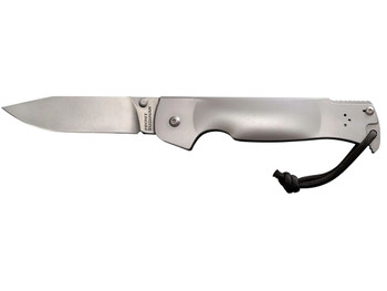 Cold Steel CS95FB Bushman Pocket 4.50" Folding Clip Point Plain Stone Washed 4116 Stainless Steel Blade/Stone Washed 420 Stainless Steel Handle Includes Pocket Clip