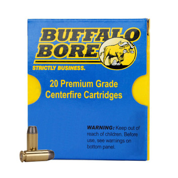 Buffalo Bore Ammunition 21C20 Outdoorsman Strictly Business 10mm Auto 220 gr Hard Cast Flat Nose 20 Per Box 12 UPC: 651815021034