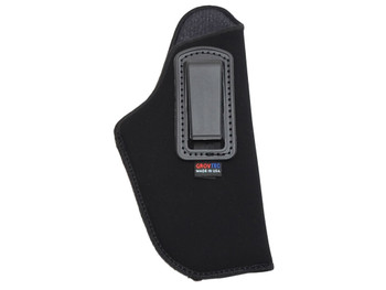GrovTec US Inc GTHL14115R Inside The Pants IWB Size 15 Black Suede Belt Clip Fits Large Semi-Auto 3-4" Barrel Right Hand