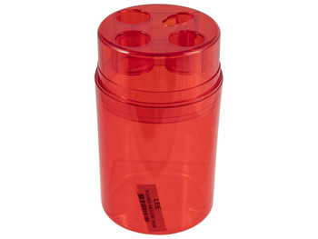 Lee Precision 90535 Die Box Red Multi-Caliber Plastic Capacity 3 Dies