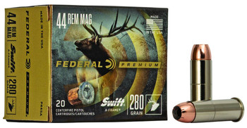 Federal Swift Standard Velocity Centerfire Ammunition, 44 Rem Mag, Swift A Frame, 280 Grain - 20 Cartridge Box ( 20 / 1 )