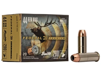 Federal P44SA Premium 44RemMag 280gr Swift A Frame 20 Per Box/10 Case