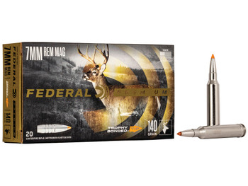 Federal P7RTT2 Premium 7mmRemMag 140gr Trophy Bonded Tip 20 Per Box/10 Case
