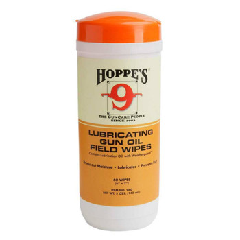 HOPPES GUN OIL WIPES 7X8" 120CT UPC: 026285300154