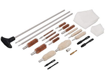 Hoppe's UAC76 Universal Accessory Cleaning Kit Multi-Caliber/Silver Hard Case