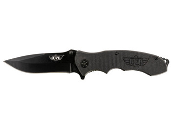 Uzi Accessories UZKFDR006 UZI Responder VI Black, Stainless-Steel Blade