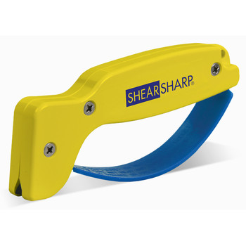 AccuSharp 002C ShearSharp Scissors Sharpener Diamond Tungsten Carbide Sharpener YellowBlue UPC: 015896000027