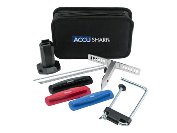 AccuSharp 060C 3-Stone Precision Set Coarse/Medium/Fine Diamond, Alumina, Ceramic Sharpener Multi Color