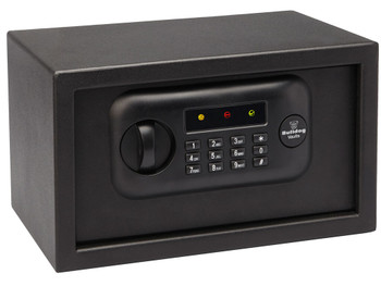 Bulldog BD1050 Digital Pistol Vault Standard Keypad/Key Entry Black Powder Coat Steel Holds 1 Handgun