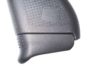 Pearce Grip PG43+1 Magazine Extension made of Polymer with Black Finish & 3/4" Gripping Surface for Glock 43 (Adds 1rd)