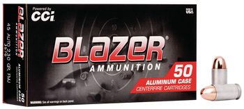 CCI 3570 Blazer Handgun 45ACP 230gr Full Metal Jacket 50 Per Box/20 Case                                                                                                                                