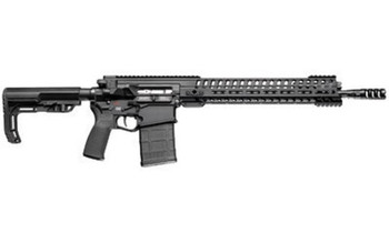 Patriot Ordnance Factory 01235 Revolution Gen4 7.62x51mm NATO 20+1 16.50" Nitride Treated Match Grade Barrel, Black Anodized Gen 4 Lower Receiver, Mission First Tactical Furniture, Ambidextrous       