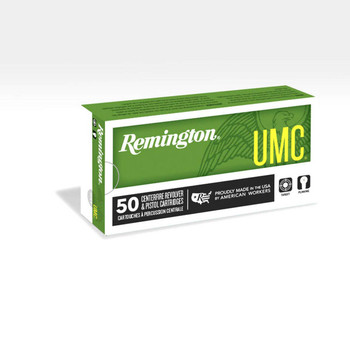 Remington UMC Standard Velocity Centerfire Ammunition, 9mm Luger, Full Metal Jacket, 115 Grain - 50 Cartridge Box ( 50 / 1 ) Remington UMC Standard Velocity Centerfire Ammunition, 9mm Luger, Full Metal Jacket, 115 Grain - 50 Cartridge Box ( 50 / 1 )