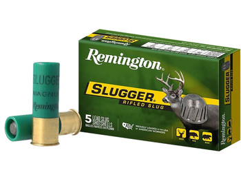 Remington Ammunition 20300 Slugger 12 Gauge 2.75" 1 oz Rifled Slug Shot 5 Per Box/ 50 Cs
