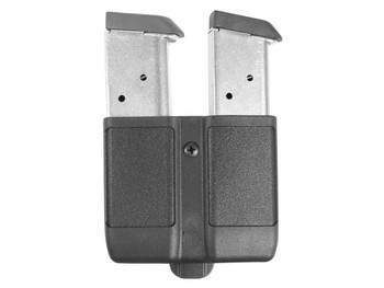 Blackhawk 410510PBK Double Mag Case Black Polymer Belt Clip Compatible w/ Single Stack 9mm/10mm/40/45/357