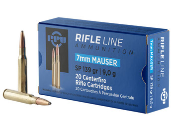 PPU PP7 Metric Rifle 7mmMauser 139gr Soft Point 20 Per Box/10 Case