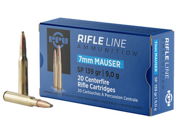 PPU PP7 Metric Rifle 7mmMauser 139gr Soft Point 20 Per Box/10 Case