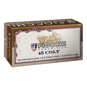 Fiocchi 45LCCA Cowboy Action  45 Colt LC 250 gr Lead Round Nose Flat Point LRNFP 50 Per Box10 Cs UPC: 762344707587