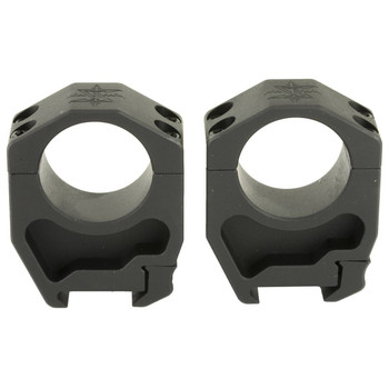 Seekins Precision 0010620018 Scope Rings  Matte Black 30mm AR High UPC: 811452025097