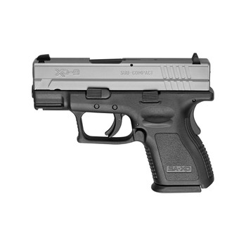Springfield Armory XD9821 XD CA Compliant SubCompact Frame 9mm Luger 101 3 Black Melonite Steel Barrel Serrated Stainless Steel Slide Black Polymer Frame wPicatinny Rail UPC: 706397853457