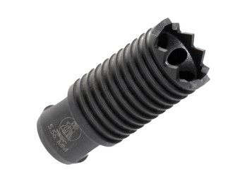 Troy Ind SBRACLM05BT00 Claymore Muzzle Brake Black Steel with 1/2"-28 tpi Threads & 2.25" OAL for 5.56x45mm NATO AR-Platform