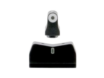 XS Sights GL0004S5 DXT Big Dot Night Sights fits Glock Black | Green Tritium White Outline Front Sight Green Tritium White Outline Bar Rear Sight