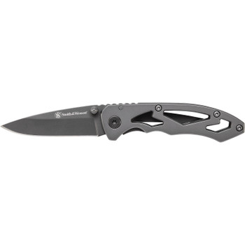 S and W CK400 Folder 2.25 in Gray Blade Stainless Handle UPC: 028634707027