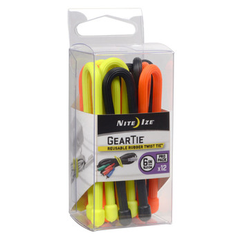 Gear Tie ProPack 6 - 12 Pack - Assorted Colors UPC: 094664033757