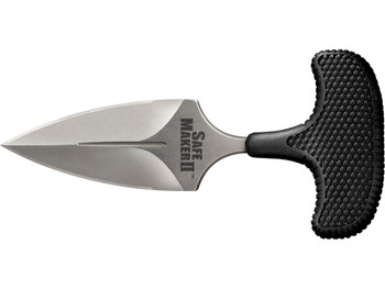 Cold Steel CS12DCST Safe Maker II 3.25" Fixed Spear Point Plain Stone Washed AUS-8A SS Blade/ Black Textured Kray-Ex Handle Includes Sheath