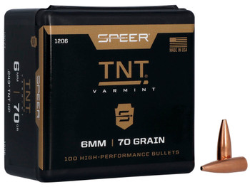 Speer 1206 TNT 6mm 70gr Jacketed Hollow Point 100 Per Box/5 Case