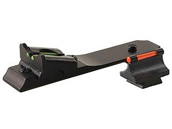 TruGlo TGTG112 Lever Action Rifle Sights Black 0.450" 3-Dot Red Front, Green Rear Adjustable Winchester/Henry/Marlin Rifles
