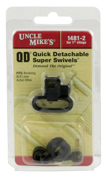 Uncle Mikes 14812 Super Swivel  Quick Detach 115 BLR Blued 1 Loop for Browning BLR Does Not Fit BLR Lightening UPC: 043699148127